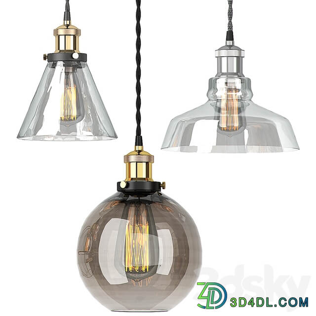 PENDANT SET 12 Pendant light 3D Models