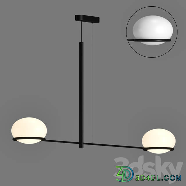 Coco Double by Leds C4 Pendant light 3D Models