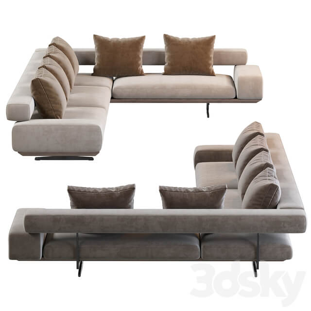 Wing corner sofa