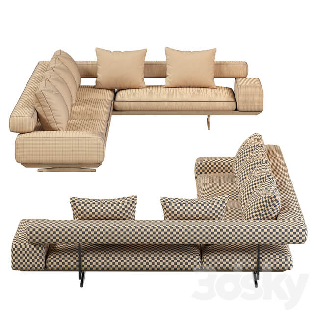 Wing corner sofa
