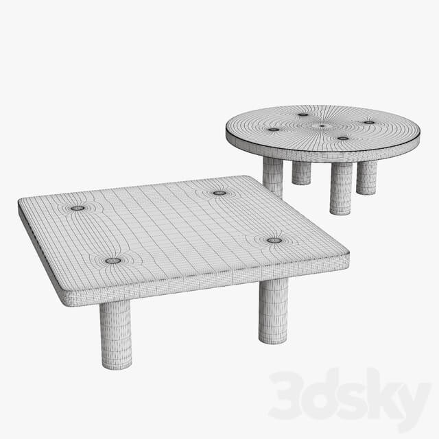 Stone Column Coffee Table by Fort Standard