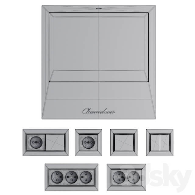 Miscellaneous Set of electrical equipment in the hallway Video intercom Chameleom Model S 11