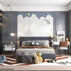 3D Model Interior Children Room 3 By HuyHieuLee 