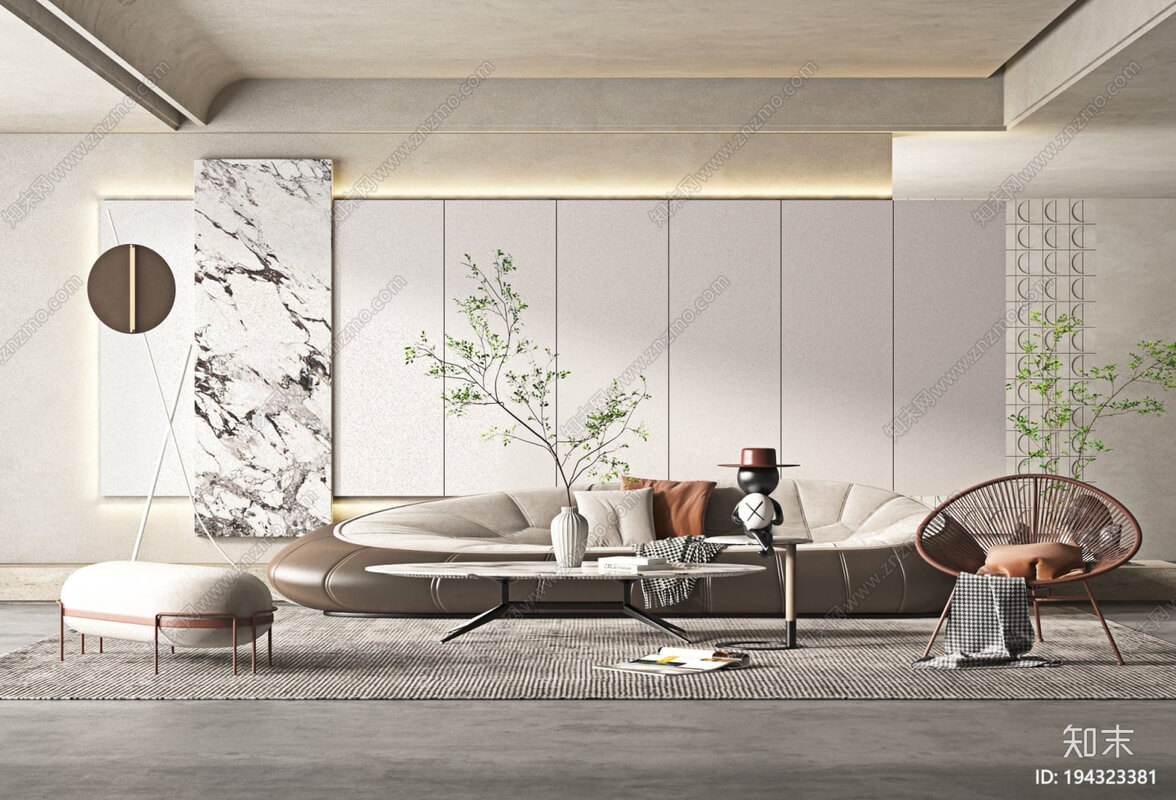 3D Interior Scene File 3dsmax Model Livingroom 562 