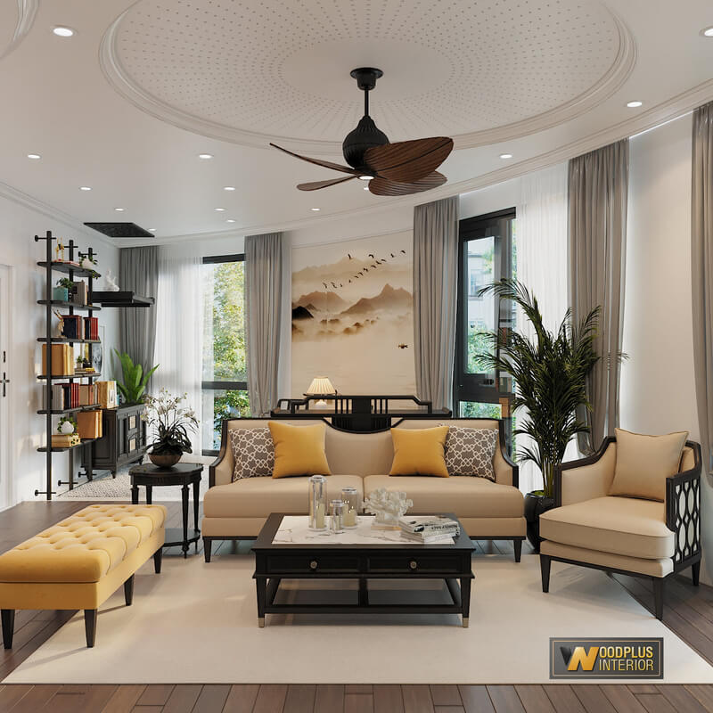  Living Room - Kitchen Interior by Le Viet Dung