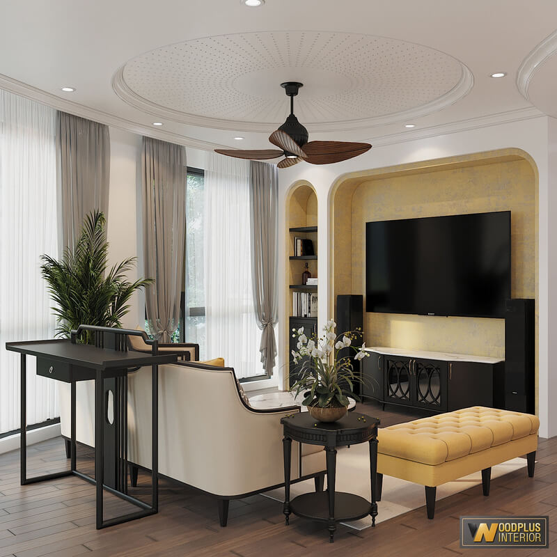  Living Room - Kitchen Interior by Le Viet Dung