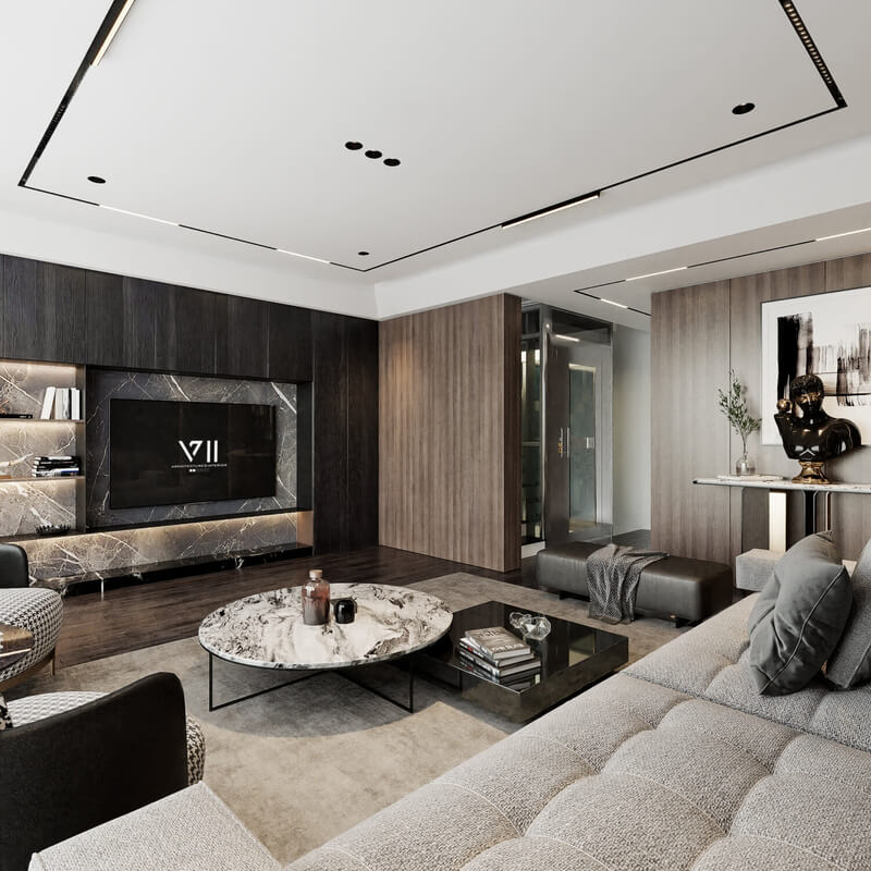  3D Model of Interior Living Room by Kien Nguyen