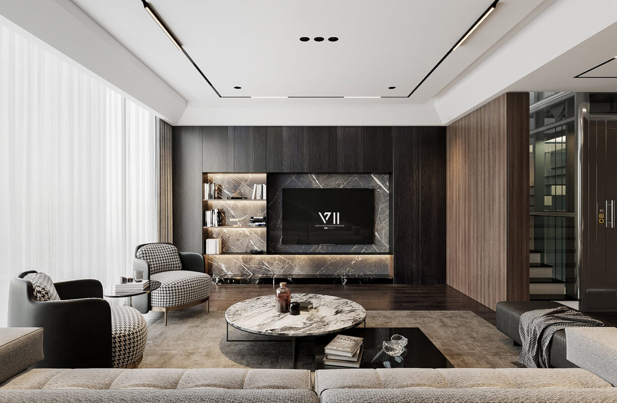  3D Model of Interior Living Room by Kien Nguyen