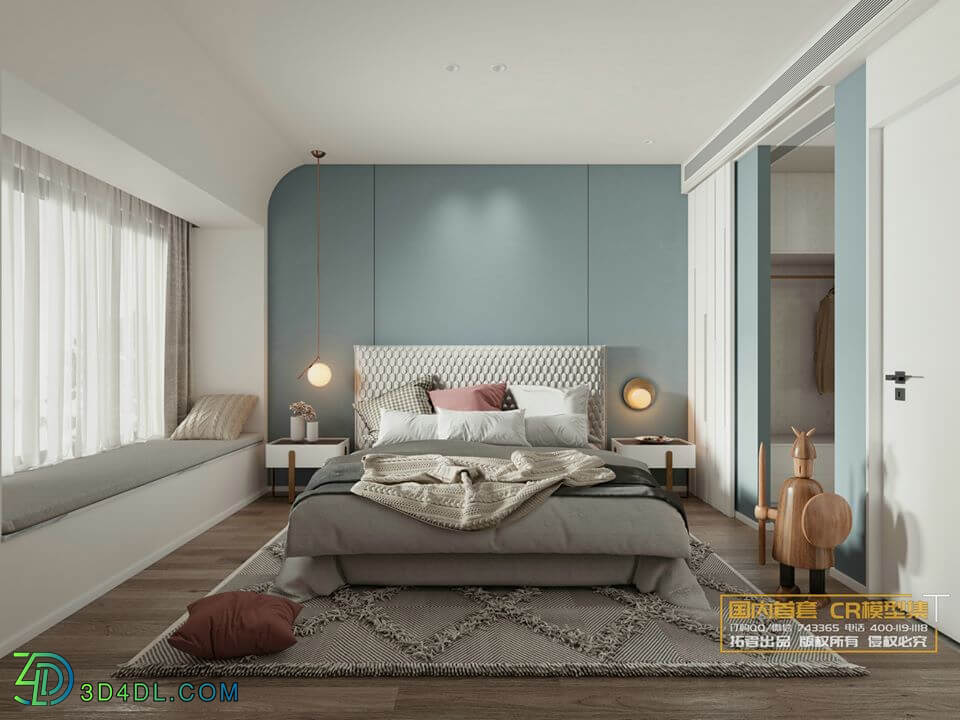 3D Interior Scenes File 3dsmax Model Bedroom 278 By DoanNguyen