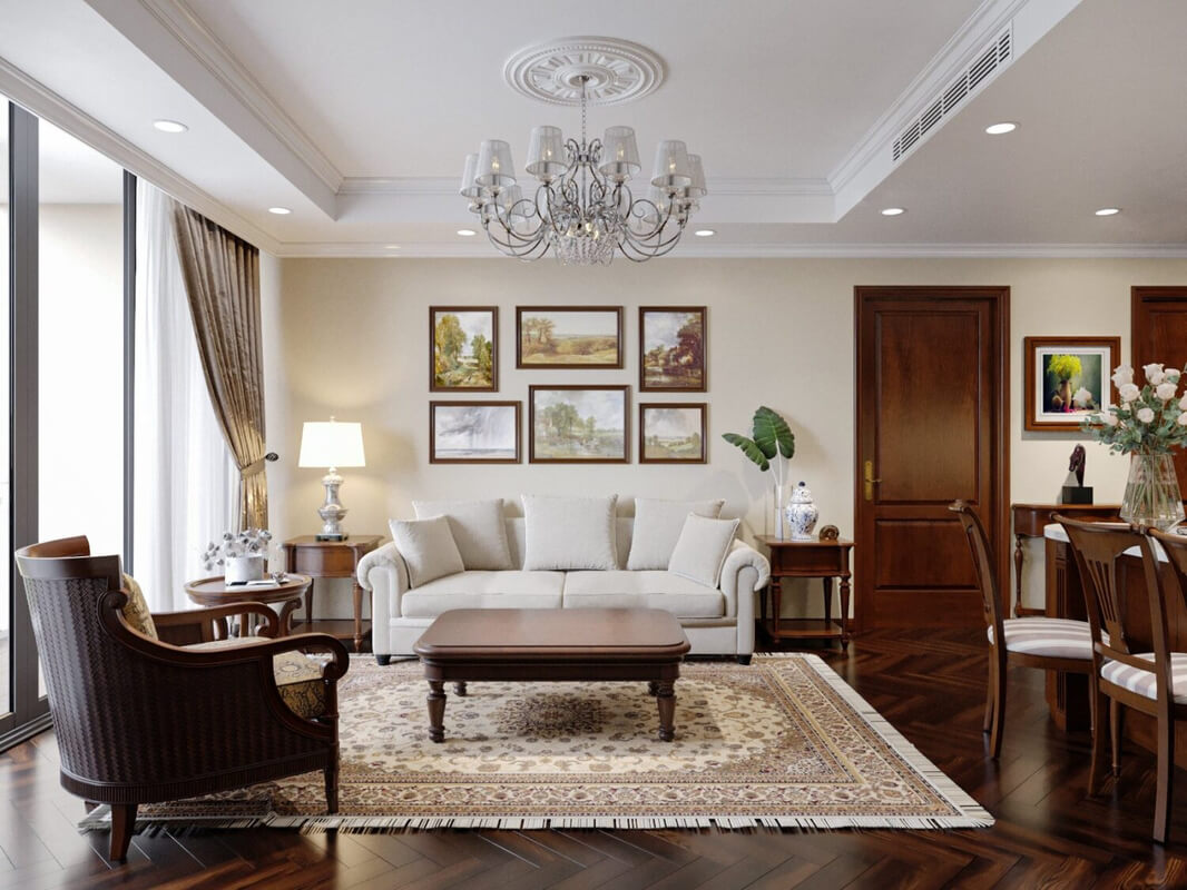  Living Room - Kitchen Interior Model By Le Ti