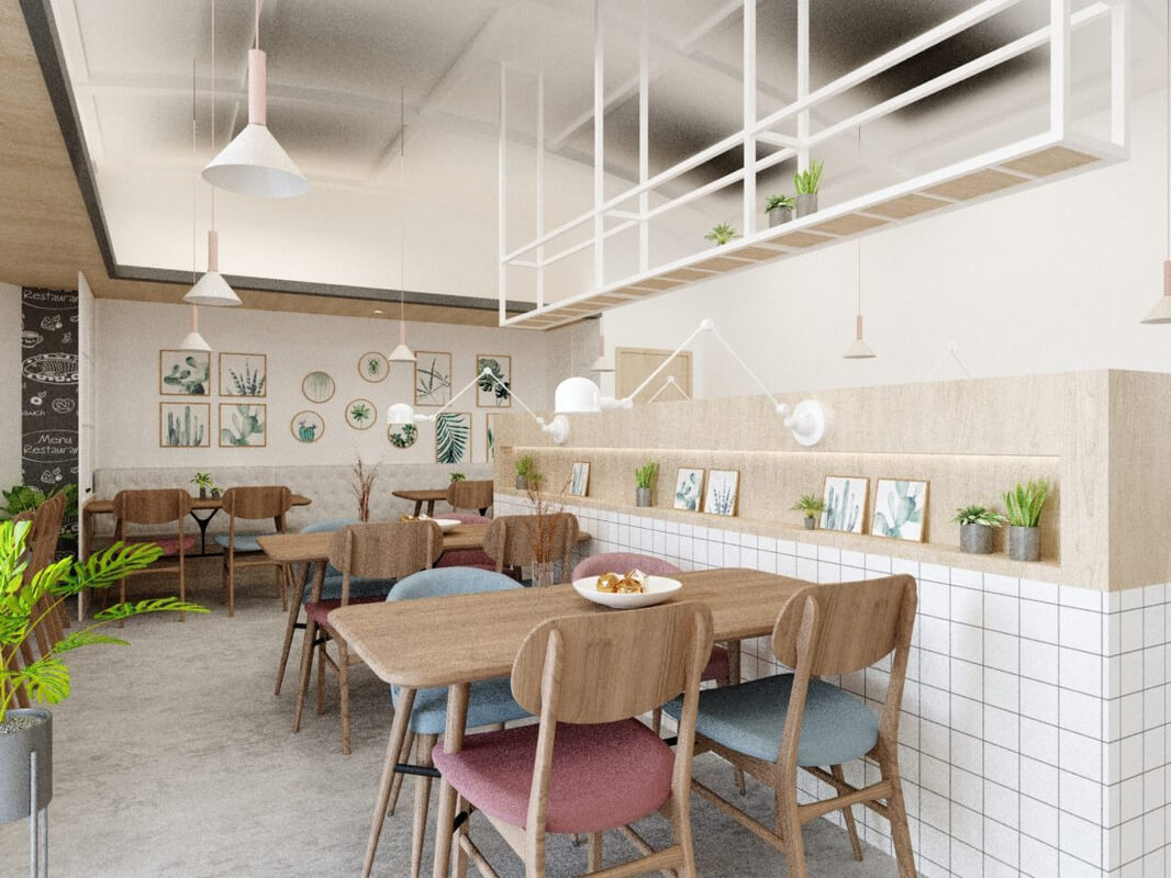 3D Model Interior Restaurant Scene 236 By ThanhPhuong 