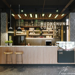 3D Model Interior Coffee 91 Scenes File 3dsmax By Hoang Hiep 