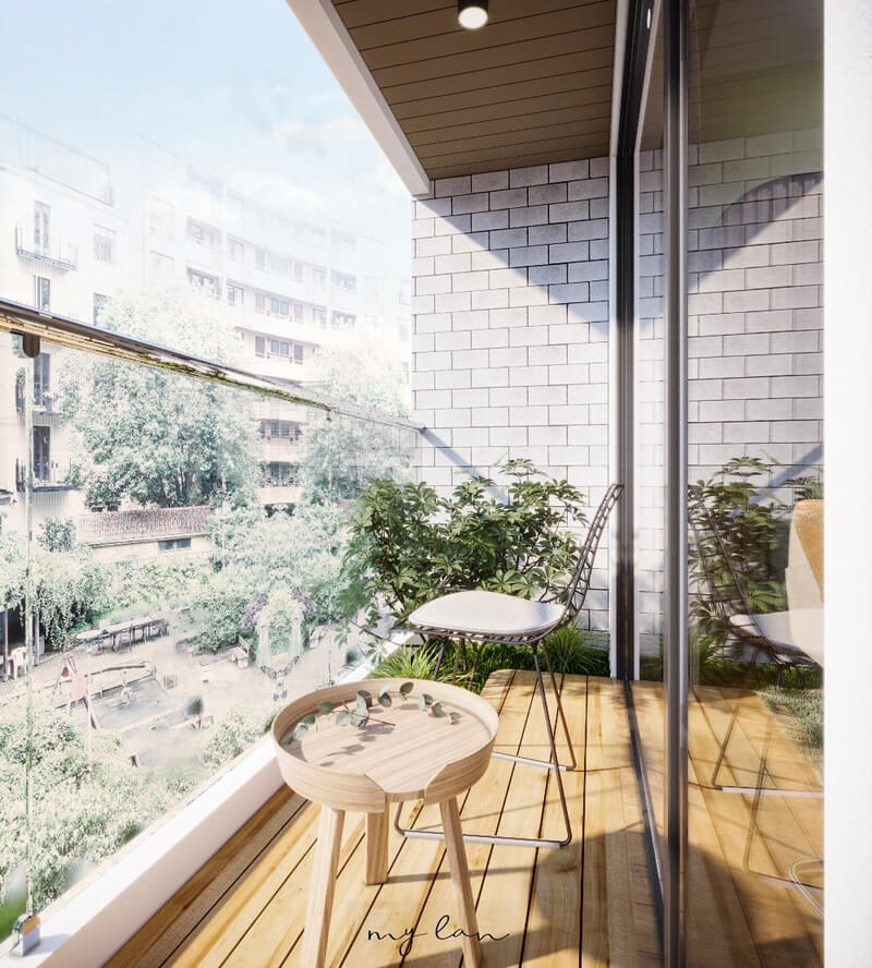 3D Exterior Balcony 9 Scene File 3dsmax 