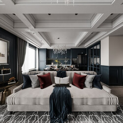 3D Interior Scene File 3dsmax Model Livingroom 543 By Huy Hieu Lee 