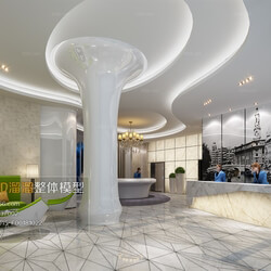 Reception hall 3d model 26 