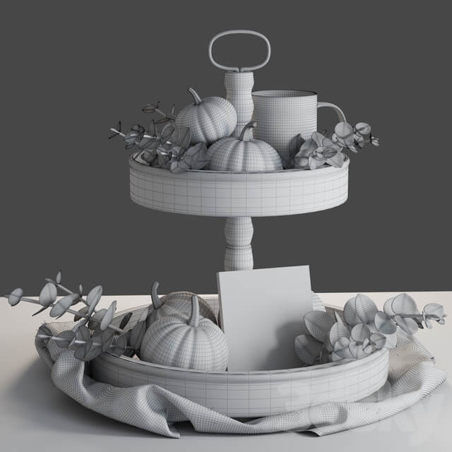Pumpkins decor set