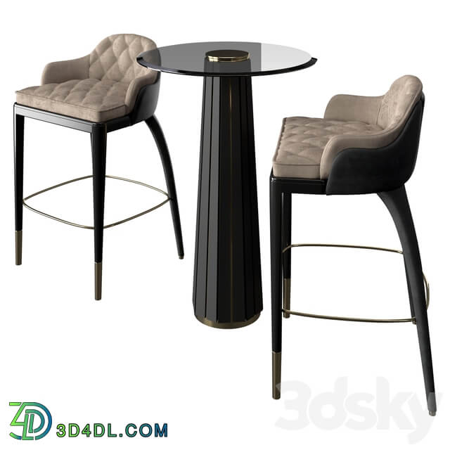 Table Chair Luxxu Darian Charla Bar