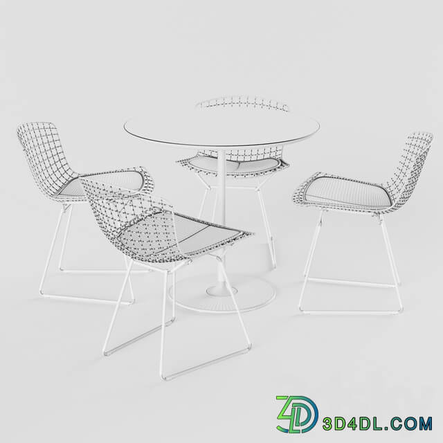 Table Chair Knoll Bertoia Side Chair Arper Dizzy Table