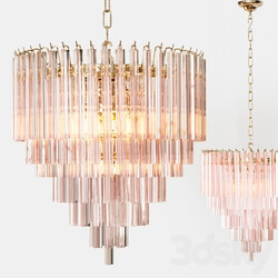Eichholtz CHANDELIER NOVA rose glass Pendant light 3D Models 