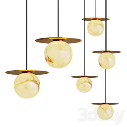 Ball pendant lamp MARBLE ORB Pendant light 3D Models 