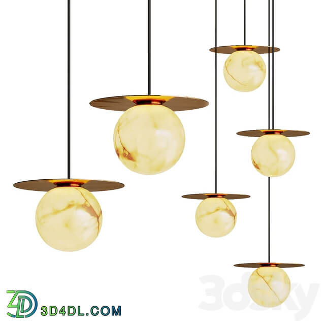 Ball pendant lamp MARBLE ORB Pendant light 3D Models