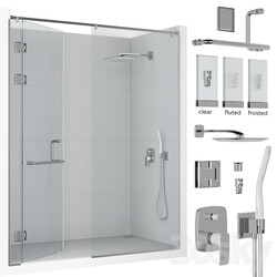 Frameless Shower Set 01 