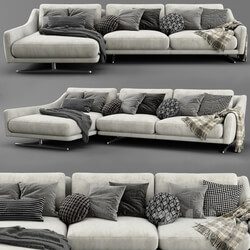 Bonaldo skid chaise longue sofa 