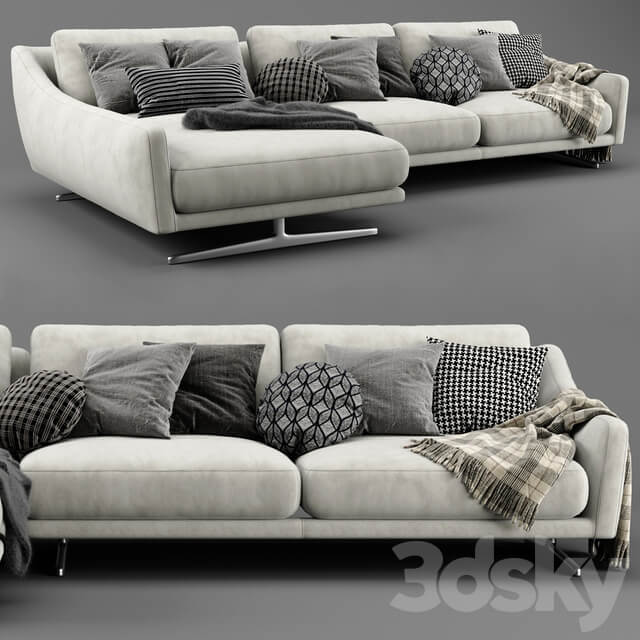 Bonaldo skid chaise longue sofa