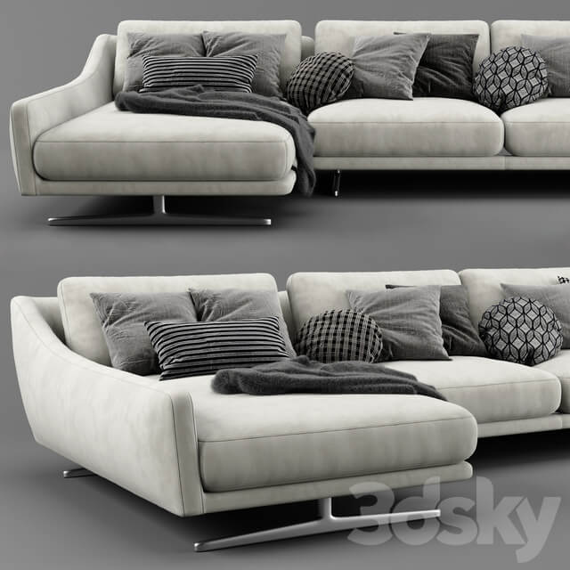 Bonaldo skid chaise longue sofa