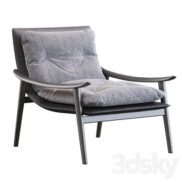Minotti Fynn Saddle Hide Armchair
