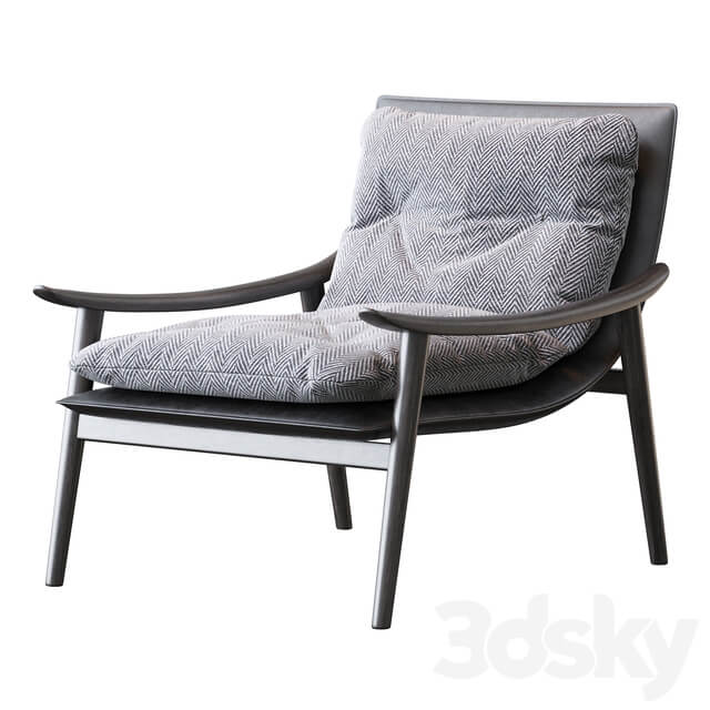 Minotti Fynn Saddle Hide Armchair