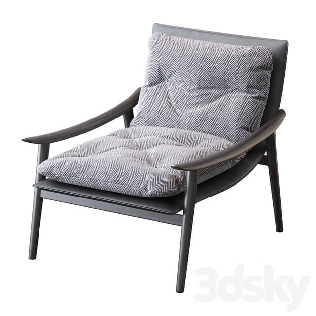 Minotti Fynn Saddle Hide Armchair