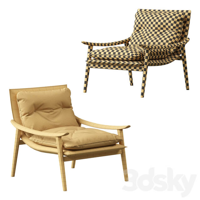 Minotti Fynn Saddle Hide Armchair