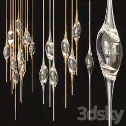Il Pezzo 12 Cluster Chandelier Pendant light 3D Models 