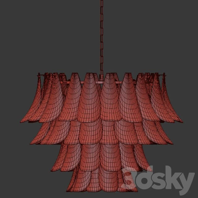 Vetro Chandelier Pendant light 3D Models
