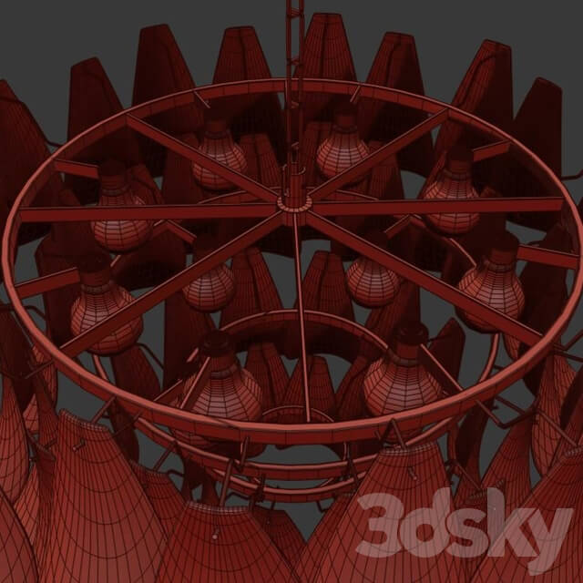Vetro Chandelier Pendant light 3D Models
