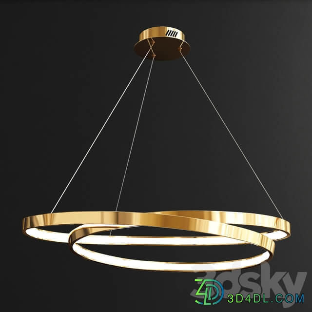Collection ring chandeliers Pendant light 3D Models