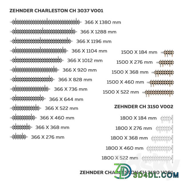 Zehnder Charleston radiators 3C