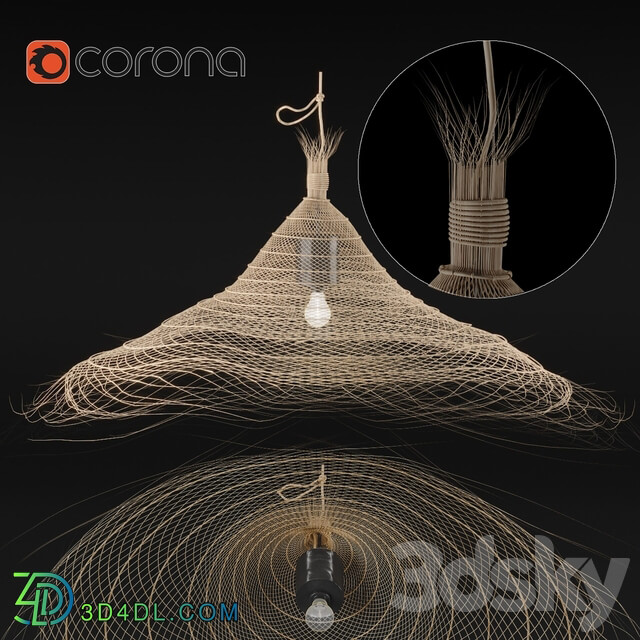Hanging chandelier 2 Pendant light 3D Models