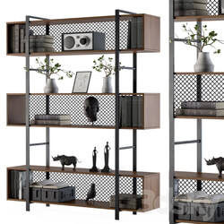 Wood and Metal Rack 