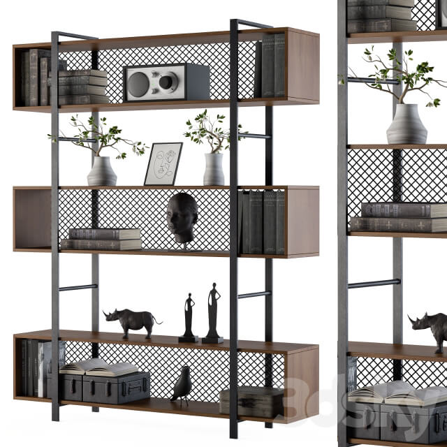 Wood and Metal Rack