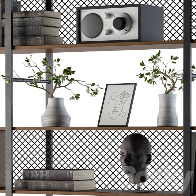 Wood and Metal Rack