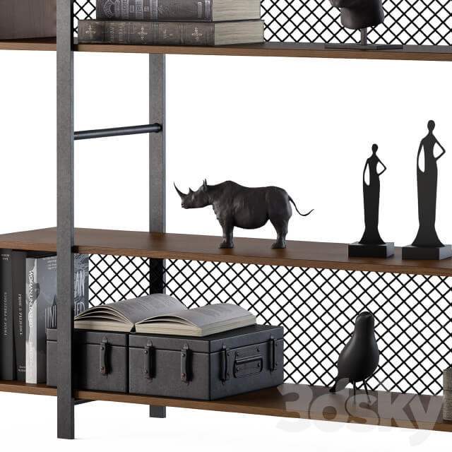 Wood and Metal Rack
