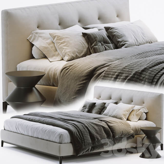 Bed Minotti Andersen Quilt Bed