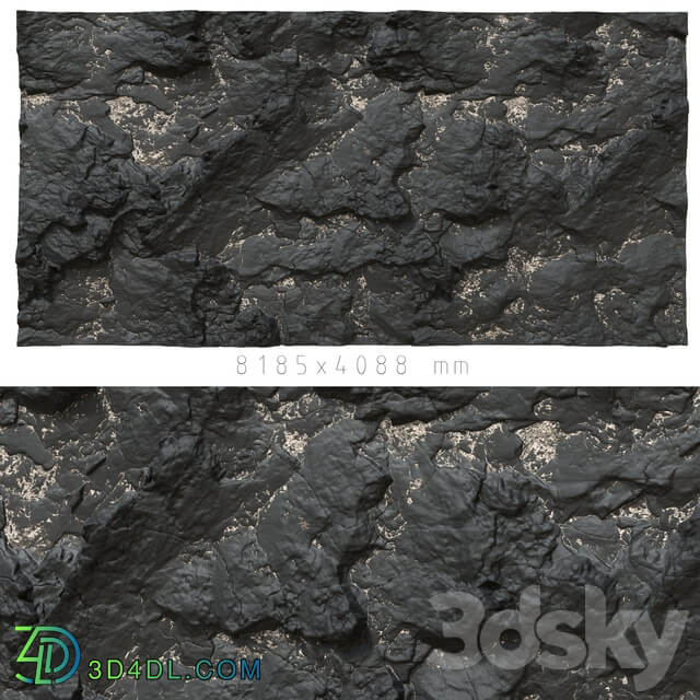 Stone Black stone wall