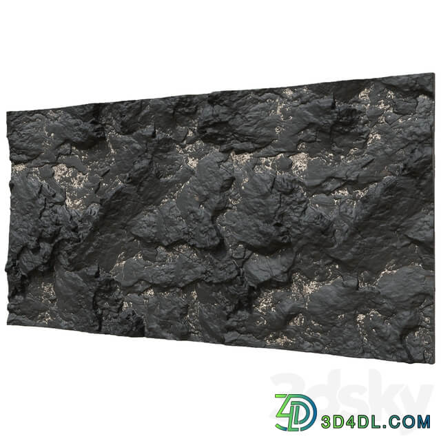 Stone Black stone wall