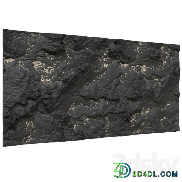 Stone Black stone wall