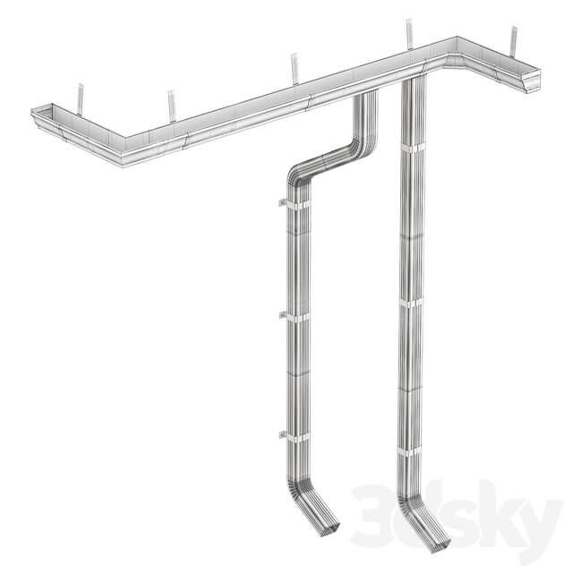 Facade element Gutter system