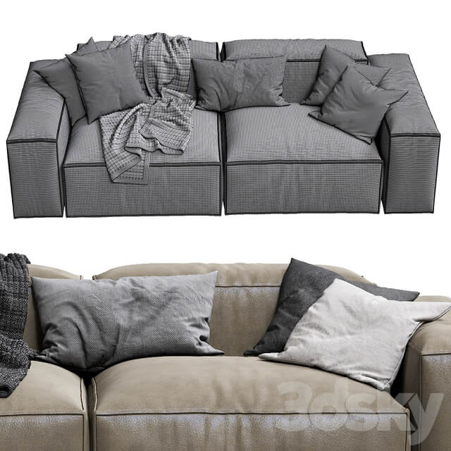 livingdivani Leather SOFA Extra Wall
