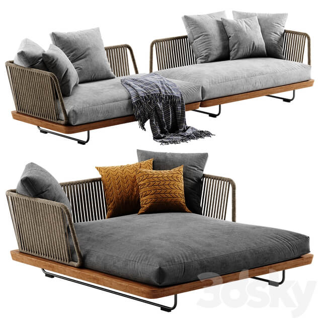Minotti Sunray sofa set 3